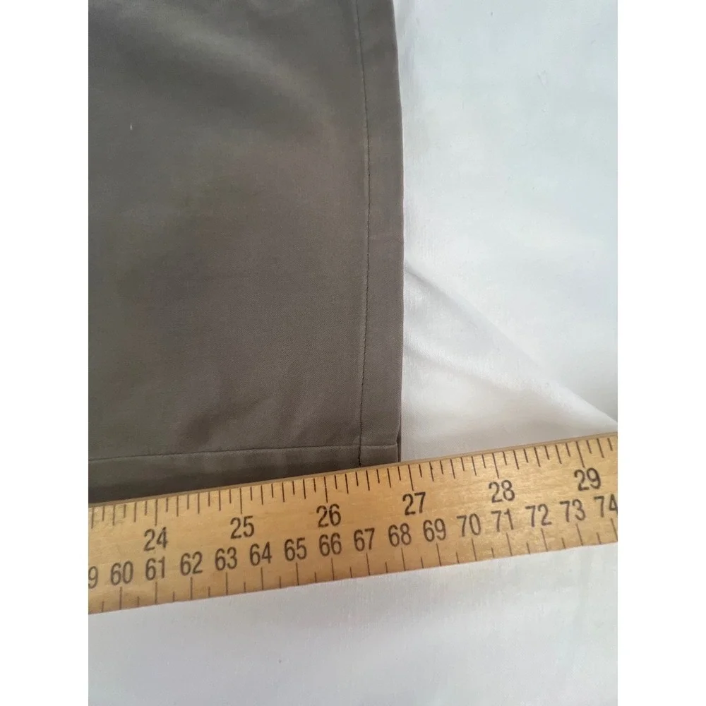 Peter Millar Mens Gray Chinos Pants Size 34 Flat Front Casual Business